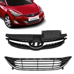 Upper+lower Grille For 2011 2012 2013 Hyundai Elantra Sedan Front Bumper. Fixed Price $57.99.