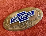 1928 Chevrolet Radiator Emblem Grille Badge With Bronze Back Plate '28 Bowtie. Fixed Price $149.95.