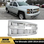 For 2014-2015 Chevy Silverado 1500 Z71 Front Bumper Grille Ice & Chrome. Fixed Price $173.84.