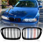 For 1997-2003 Bmw E39 M5 540I 530I 528I Front Kidney Grill M-color Gloss Black. Fixed Price $31.99.