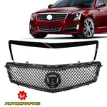 Fits Cadillac Ats 2013-2014 Front Upper Grille/trim Molding Gloss Black 2PCS. Fixed Price $129.89.