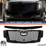 New Style For Cadillac Escalade 2015-20 Gloss Black Front Bumper Grille W/ Trim. Fixed Price $398.99.