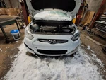 2012 Hyundai Accent Grille Upper Bumper Mounted Oem Used 3912418 4DR Wht. Fixed Price $113.95.