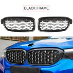 Diamond Front Kidney Grille For 2012-2018 Bmw F30 320I 328I Chrome Black. Fixed Price $28.95.