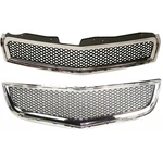 Front Bumper Grille Assembly Set Chrome For 2009-2012 Chevrolet Traverse Ls Lt. Fixed Price $181.40.