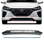 New Oem Front Bumper Lower Grille + Blue Molding Set For Hyundai Ioniq 17-22. Fixed Price $118.00.