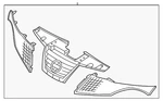 Genuine Nissan Grille Assembly 62070-1KA0A. Fixed Price $265.97.