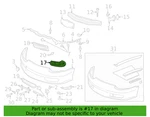 Genuine Porsche Boxster Left Front Bumper Grille 986-505-553-01-01C. Fixed Price $178.95.