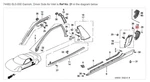 Honda Acura Genuine Oem Nsx Garnish, Driver Side Air Inlet 74482-SL0-000. Fixed Price $256.08.