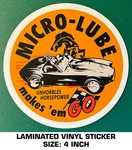 Micro-lube Unhobbles Horsepower Laminated Vinyl Decal Sticker Racing-ac Cobra. Fixed Price $9.39.
