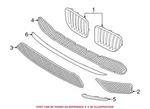 Genuine Oem Front Passenger Right Lower Grille 51117303758 For Bmw. Fixed Price $28.58.