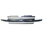 New Front Grille Dark Gray W/ Chrome Molding For 2002 2009 Chevy Trailblazer. Fixed Price $120.99.