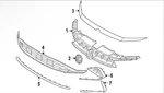 17A-853-677-J-041 Genuine Volkswagen Lower Grille. Fixed Price $260.00.