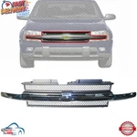 New Front Grille Dark Gray W/chrome Molding For 2002-2009 Chevrolet Trailblazer. Fixed Price $123.90.