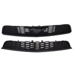New Front Bumper Upper Lower Grille Gray And Black 2010-2012 Ford Mustang. Fixed Price $260.33.