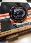 Nissan Datsun 50TH Anniversary Front Grille Emblem Badge Genuine Part Nos Japan. Fixed Price $320.50.