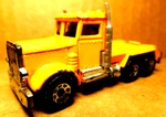 Matchbox Peterbilt 1981 Orange Toy Trailer Semi Truck Cab Made In Thailand 1:80. Fixed Price $7.50.