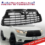 For 2014-2015 2016 Toyota Highlander Gloss Black Front Bumper Upper Grille. Fixed Price $85.99.