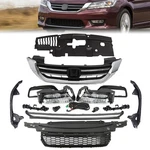 For 2013-2015 Honda Accord Front Grille Set W/ Fog Light Lower Chrome New. Fixed Price $143.92.