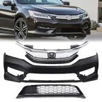 Front Bumper Cover Upper Lower Grille For 2016 2017 Honda Accord Sedan. Fixed Price $198.99.