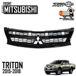 Fit Mitsubishi Triton L200 Mq 2015-2018 Front Grille Matte Black Logo Chrome. Fixed Price $286.26.