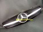 One Set Of Black Front Grille For 2000-2006 Mercedes Benz W215 Cl-class. Fixed Price $155.00.