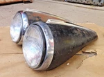 1940 Chevy Headlight Assemblies Original Gm Guide Pair Master Special Deluxe 85. Fixed Price $795.00.