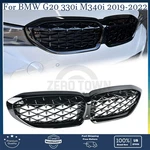 For Bmw G20 330I M340I 2019-2022 Front Kidney Grille Gloss Black Diamond. Fixed Price $45.00.