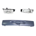 Grille Assembly + Headlight Set Halogen 1993-1996 Ford Escort. Fixed Price $135.59.