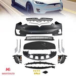 For Tesla Model X 2016-2021 Complete Front Bumper Cover Grille Kit W/sensor Hole. Fixed Price $1259.99.