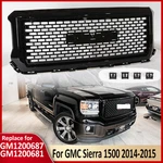 Gloss Black Front Upper Grille For Gmc Sierra 1500 2014-2015 GM1200687. Fixed Price $100.50.