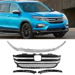 4PCS Front Bumper Grille Kit Upper Trim Molding Brackets For 2016-18 Honda Pilot. Fixed Price $114.00.
