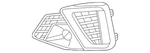 Genuine Audi Outer Grille 8W0-807-681-AM-3Q7. Fixed Price $235.44.