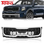 For 2023-2024 Kia Telluride Front Grille W/o Camera Hole Matte Black 86350-S9500. Fixed Price $249.99.