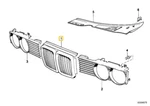 Center Grill For Bmw E-32. Fixed Price $99.95.