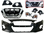 New Fits 2019-2022 Nissan Altima Front Bumper Cover Grille Fog Light Turn Signal. Fixed Price $379.20.