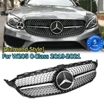 Black Bumper Grille W/emblem For Mercedes Benz W205 C200 C300 2019-2021. Fixed Price $82.45.