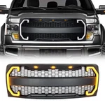 2009-2014 Ford F150 Front Bumper Grill Raptor Style W/drl&turn Signal Lights. Fixed Price $175.00.