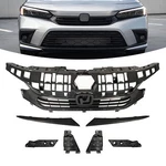 Front Bumper Upper Grille Kit Black For 2022 2023+ Honda Civic Sedan 4D. Fixed Price $54.00.
