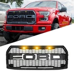 Front Bumper 2015-2017 Ford F150 Grille Raptor Style W/led Matte Black. Fixed Price $84.99.