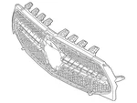 Genuine Mercedes-benz Grille Assembly 118-880-08-02-64. Fixed Price $447.00.