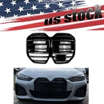 Us- Dual Line Black Front Kidney Grille For Bmw Series G26 I4 2022-2024. Fixed Price $179.25.