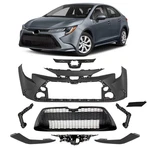 New Complete Front Bumper Cover & Grille Set Fits 2020-2022 Toyota Corolla. Fixed Price $253.98.