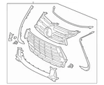 Genuine Lexus GS350 2016-2020 Grille Assembly (without Park Sensor), 53101-30860. Fixed Price $949.95.