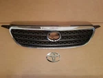 For 2005-2008 Toyota Corolla Front Bumper Grille Emblem Chrome Dark Gray Set 2PC. Fixed Price $99.00.