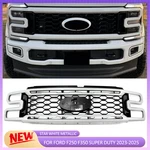 Star White Metallic Grille 2023-25 Ford F250 F350 F-250 Lariat Platinum Xlt. Fixed Price $387.99.