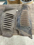 1936 Ford Car Inner Front Fender Pair Original Coupe Sedan Cabriolet. Fixed Price $280.00.