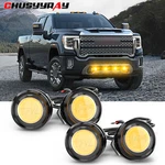 4PCS Front Grille Bumper Hood Yellow Lights For Chevrolet C10 C20 Pickup. Fixed Price $8.99.