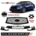 4PCS Bumper Grille Mesh W/camera Option Fog Light Bezel For 18-22 Infiniti Q50. Fixed Price $105.49.