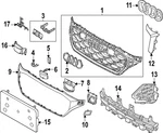Genuine Audi Grille 4M8-853-651-BR-3FZ. Fixed Price $1143.34.